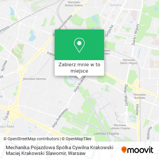 Mapa Mechanika Pojazdowa Spólka Cywilna Krakowski Maciej Krakowski Slawomir