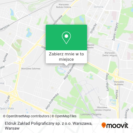 Mapa Eldruk Zakład Poligraficzny sp. z o.o. Warszawa