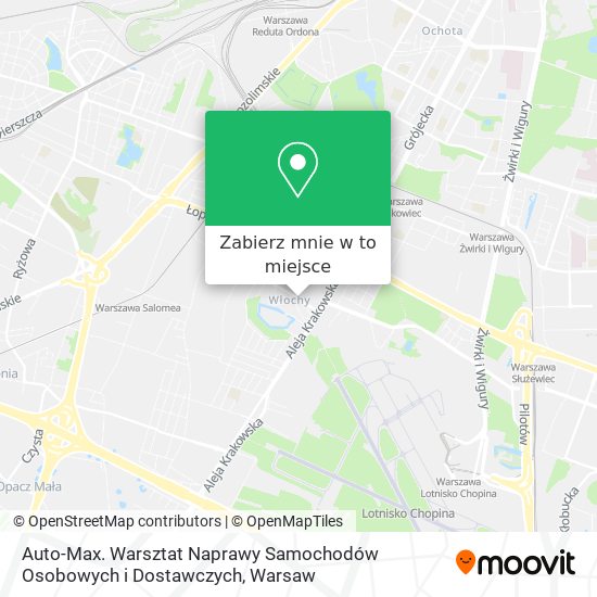 Mapa Auto-Max. Warsztat Naprawy Samochodów Osobowych i Dostawczych