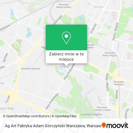 Mapa Ag Art Fabryka Adam Górczyński Warszawa