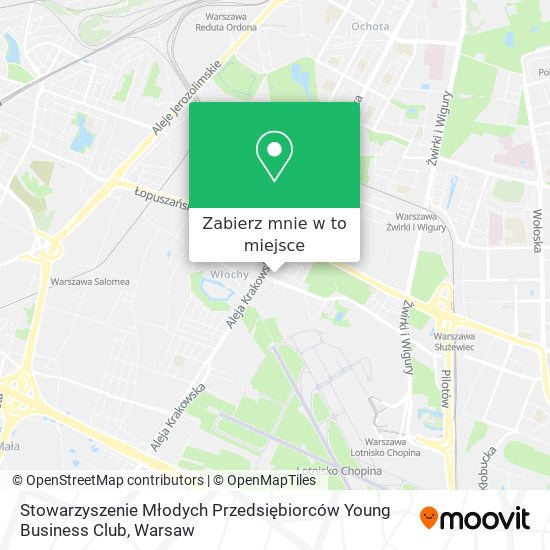 Mapa Stowarzyszenie Młodych Przedsiębiorców Young Business Club