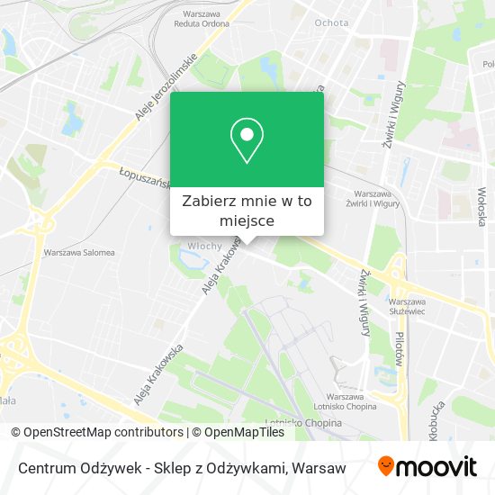 Mapa Centrum Odżywek - Sklep z Odżywkami