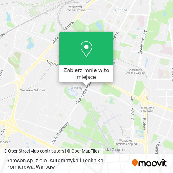 Mapa Samson sp. z o.o. Automatyka i Technika Pomiarowa