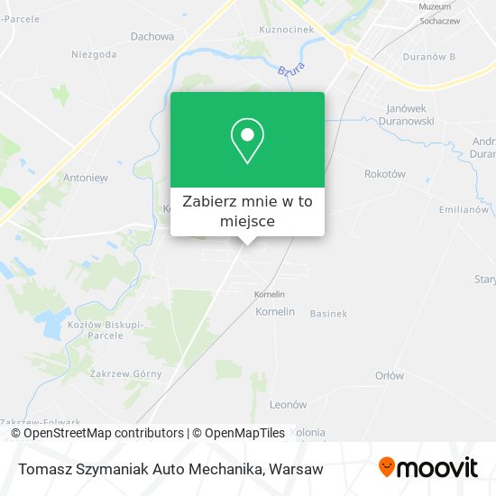 Mapa Tomasz Szymaniak Auto Mechanika