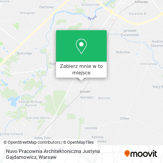 Mapa Nuvo Pracownia Architektoniczna Justyna Gajdamowicz