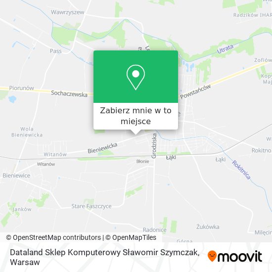 Mapa Dataland Sklep Komputerowy Sławomir Szymczak