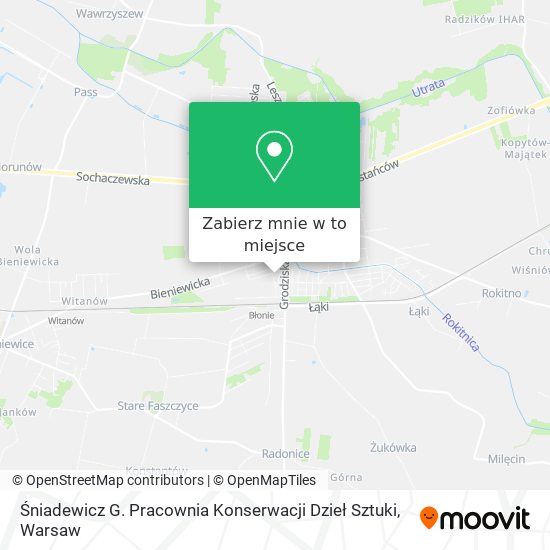 Mapa Śniadewicz G. Pracownia Konserwacji Dzieł Sztuki