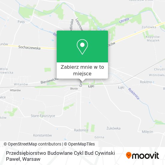 Mapa Przedsiębiorstwo Budowlane Cykl Bud Cywiński Paweł