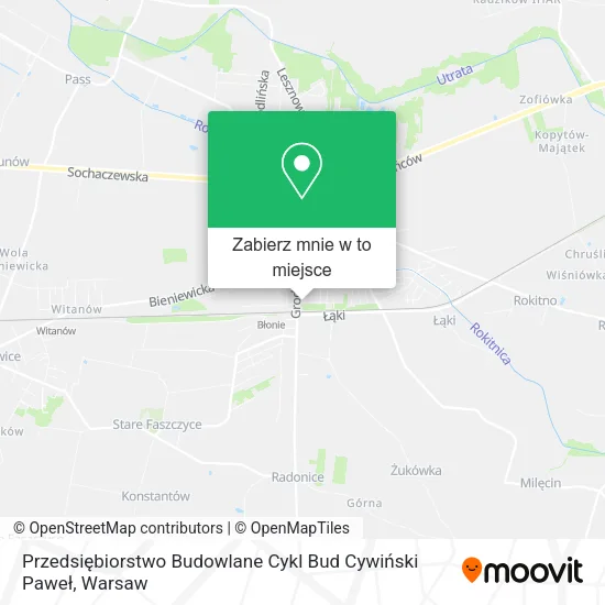 Mapa Przedsiębiorstwo Budowlane Cykl Bud Cywiński Paweł