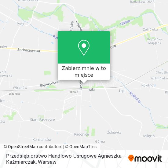 Mapa Przedsiębiorstwo Handlowo-Usługowe Agnieszka Kaźmierczak