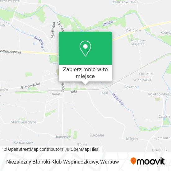 Mapa Niezależny Błoński Klub Wspinaczkowy