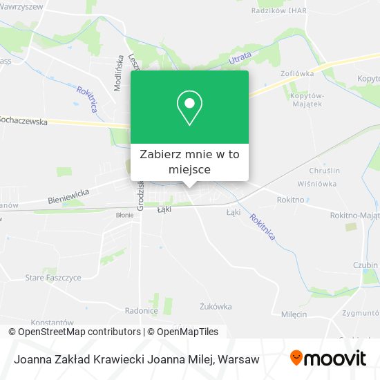 Mapa Joanna Zakład Krawiecki Joanna Milej