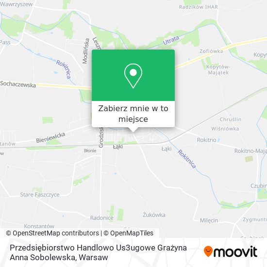 Mapa Przedsiębiorstwo Handlowo Us3ugowe Grażyna Anna Sobolewska