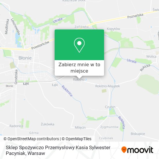 Mapa Sklep Spożywczo Przemysłowy Kasia Sylwester Pacyniak