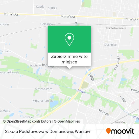 Mapa Szkoła Podstawowa w Domaniewie