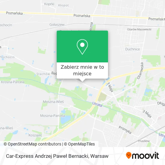 Mapa Car-Express Andrzej Paweł Bernacki