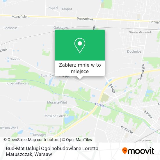 Mapa Bud-Mat Usługi Ogólnobudowlane Loretta Matuszczak