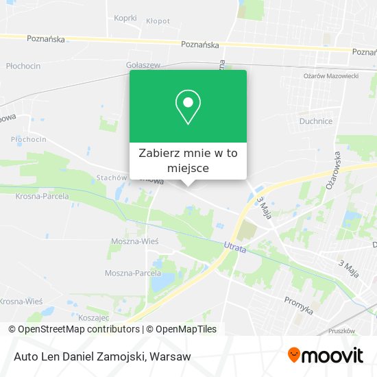 Mapa Auto Len Daniel Zamojski