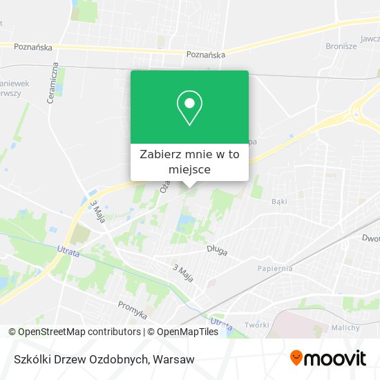 Mapa Szkólki Drzew Ozdobnych