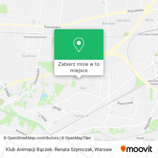 Mapa Klub Animacji Bączek. Renata Szymczak