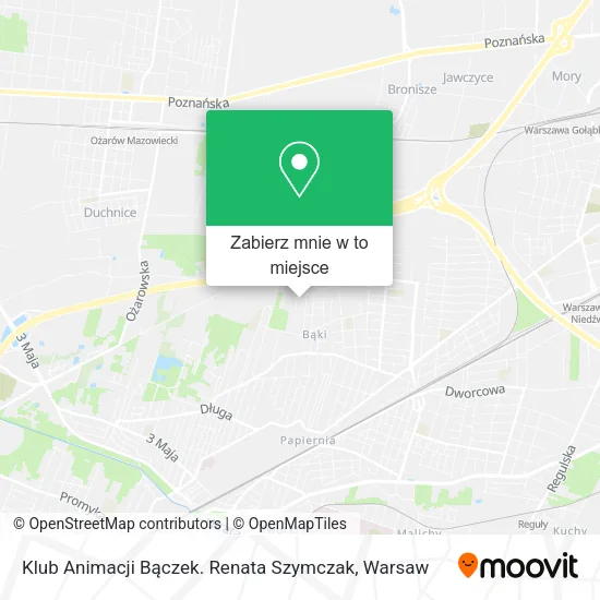Mapa Klub Animacji Bączek. Renata Szymczak