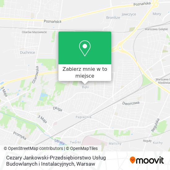 Mapa Cezary Jankowski-Przedsiębiorstwo Usług Budowlanych i Instalacyjnych