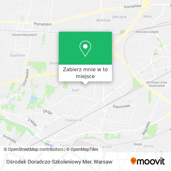 Mapa Ośrodek Doradczo-Szkoleniowy Mer