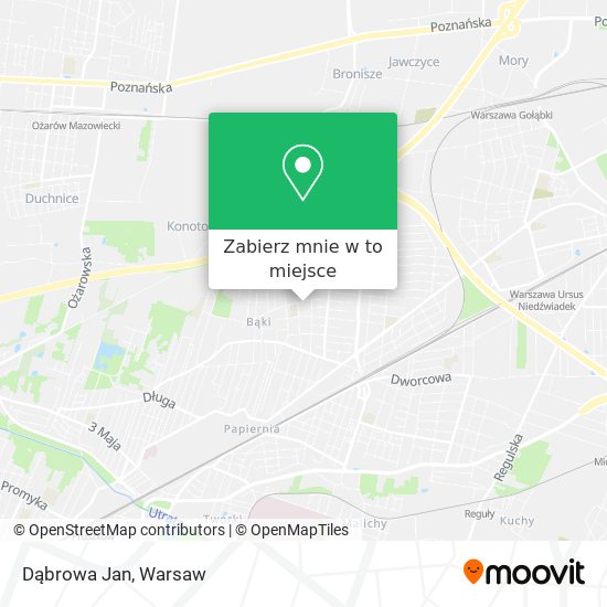 Mapa Dąbrowa Jan