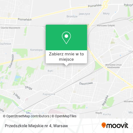 Mapa Przedszkole Miejskie nr 4