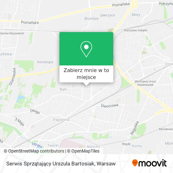 Mapa Serwis Sprzątający Urszula Bartosiak