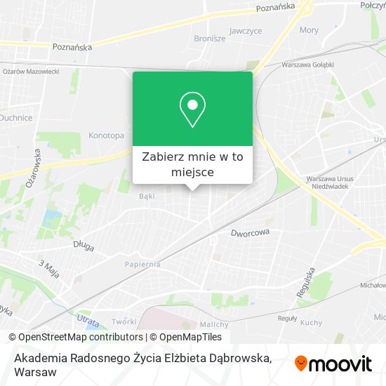 Mapa Akademia Radosnego Życia Elżbieta Dąbrowska