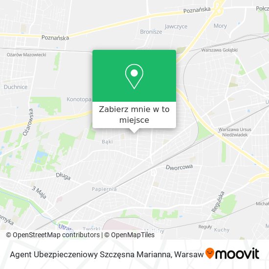 Mapa Agent Ubezpieczeniowy Szczęsna Marianna