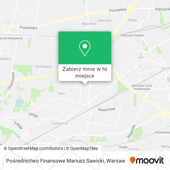 Mapa Pośrednictwo Finansowe Mariusz Sawicki