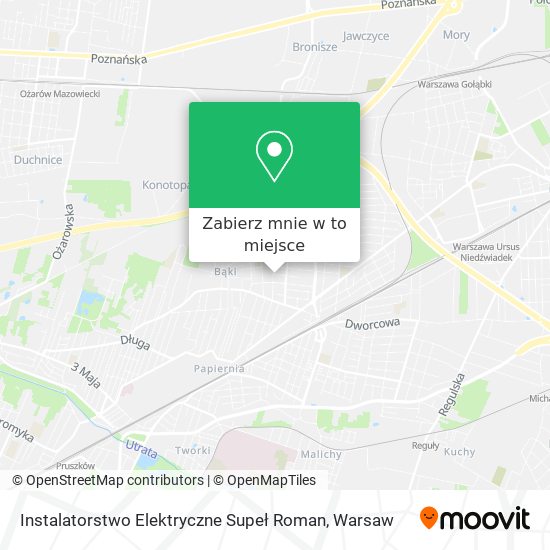 Mapa Instalatorstwo Elektryczne Supeł Roman