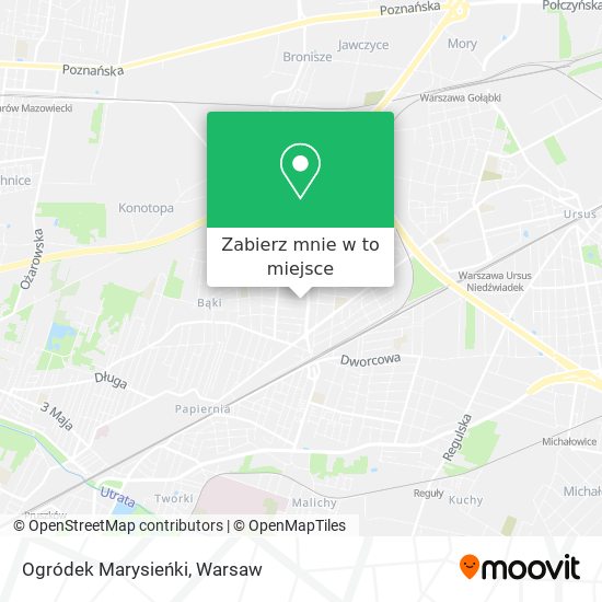 Mapa Ogródek Marysieńki