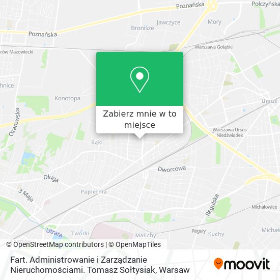 Mapa Fart. Administrowanie i Zarządzanie Nieruchomościami. Tomasz Sołtysiak