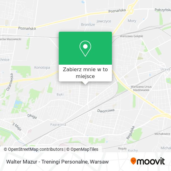 Mapa Walter Mazur - Treningi Personalne