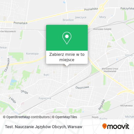 Mapa Test. Nauczanie Języków Obcych