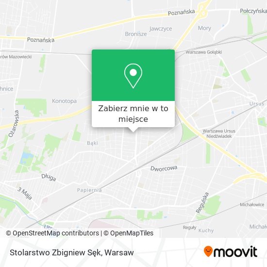 Mapa Stolarstwo Zbigniew Sęk