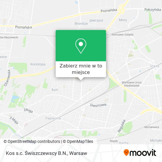 Mapa Kos s.c. Świszczewscy B.N.