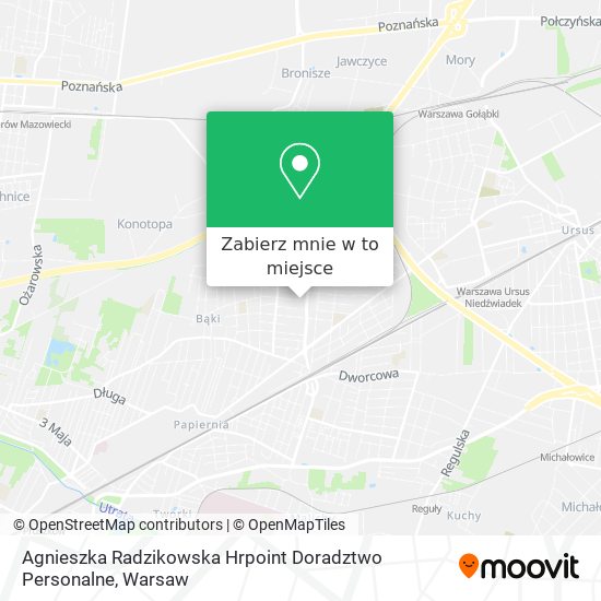 Mapa Agnieszka Radzikowska Hrpoint Doradztwo Personalne