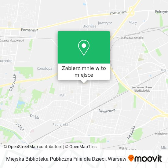 Mapa Miejska Biblioteka Publiczna Filia dla Dzieci