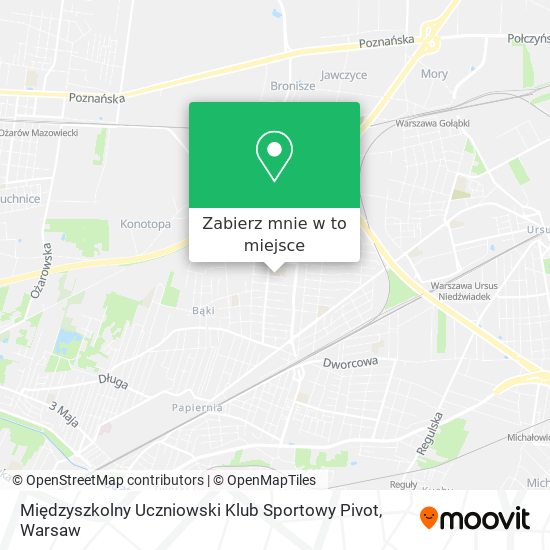 Mapa Międzyszkolny Uczniowski Klub Sportowy Pivot