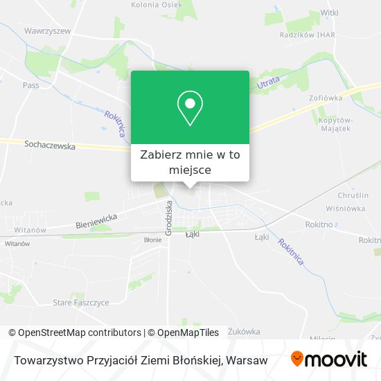 Mapa Towarzystwo Przyjaciół Ziemi Błońskiej