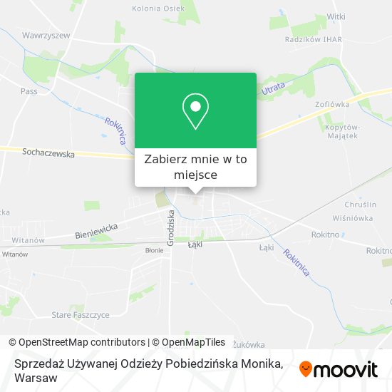 Mapa Sprzedaż Używanej Odzieży Pobiedzińska Monika