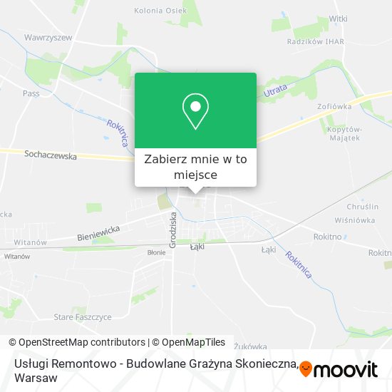 Mapa Usługi Remontowo - Budowlane Grażyna Skonieczna