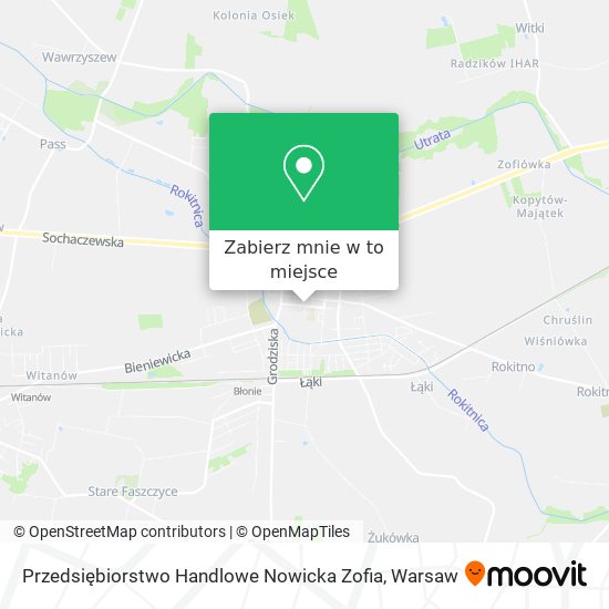 Mapa Przedsiębiorstwo Handlowe Nowicka Zofia