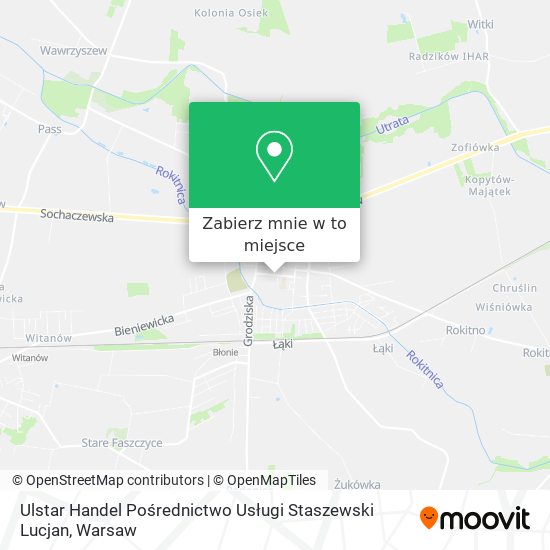 Mapa Ulstar Handel Pośrednictwo Usługi Staszewski Lucjan