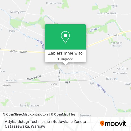 Mapa Attyka Usługi Techniczne i Budowlane Żaneta Ostaszewska