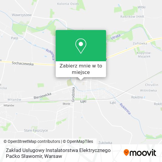 Mapa Zakład Usługowy Instalatorstwa Elektrycznego Paćko Sławomir